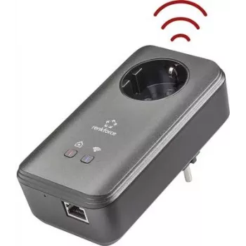 Renkforce PL600D WiFi Powerline Adaptador individual WLAN 500 MBit/s (RF-3385556)