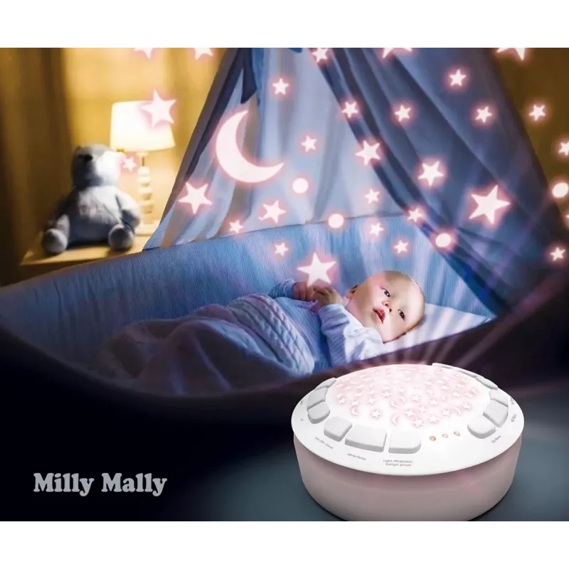 Juguete proyector de peluche Milly Mally Oso 5656 con luz suave para la habitación infantil
