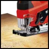 Einhell TC-JS 18/70 Li sierra de calar a batería 4321280, Power X-Change, 18 V, 2700 carreras/min, profundidad de corte 70 mm, con batería de 2,5 Ah y cargador, rojo/negro
