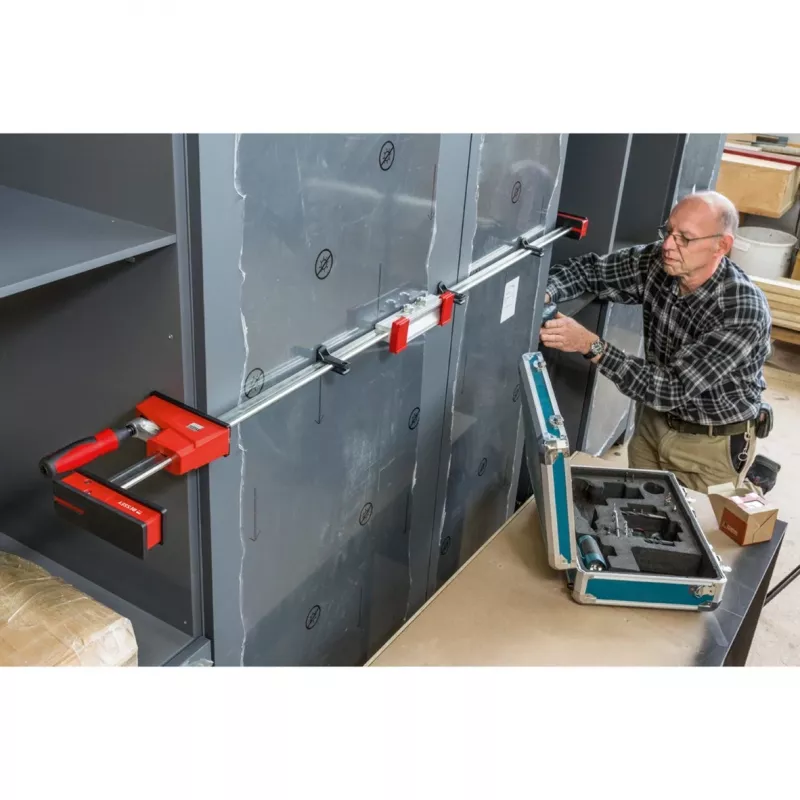 Extensión de sargento Bessey KBX20, aluminio, rojo
