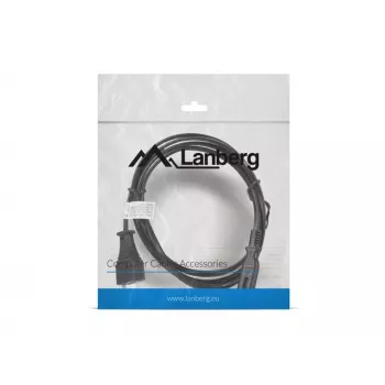 Cable de alimentación Lanberg CA-C7CA-10CC-0018-BK negro 1,8 m conector hembra C7 CEE7/16