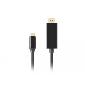 Adaptador USB-C a DisplayPort Lanberg CA-CMDP-10CU-0018-BK Negro 1,8 m