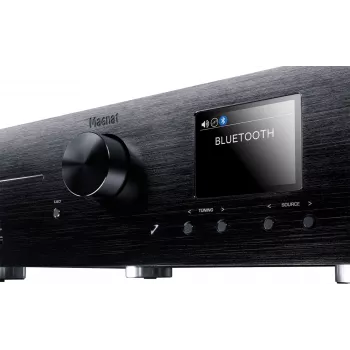 Receptor estéreo Magnat MC 400 — 2.0 canales, 40 W por canal, reproductor de CD, Wi-Fi, Bluetooth, DAB/FM, Ethernet (negro)