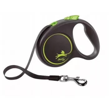 FLEXI Black Design S - correa retráctil - 5 m