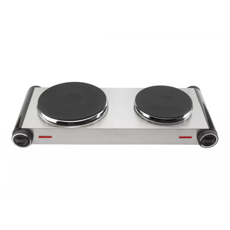 Tristar KP-6248 Placa doble de cocina, 2 zonas de cocción, mandos giratorios