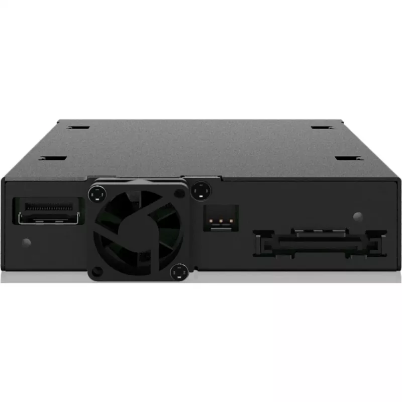 ICY DOCK - ToughArmor EX - MB491V5K-B - Caja para unidades SSD U.2/U.3 NVMe de 2,5 inch PCIe 5.0 para bahía externa de 3,5 inch con cerradura y diseño de tornillos moleteados