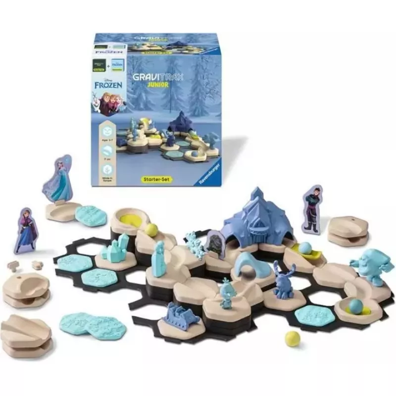 Pista de canicas Ravensburger GraviTrax Junior Starter-Set Frozen — Ravensburger 73385