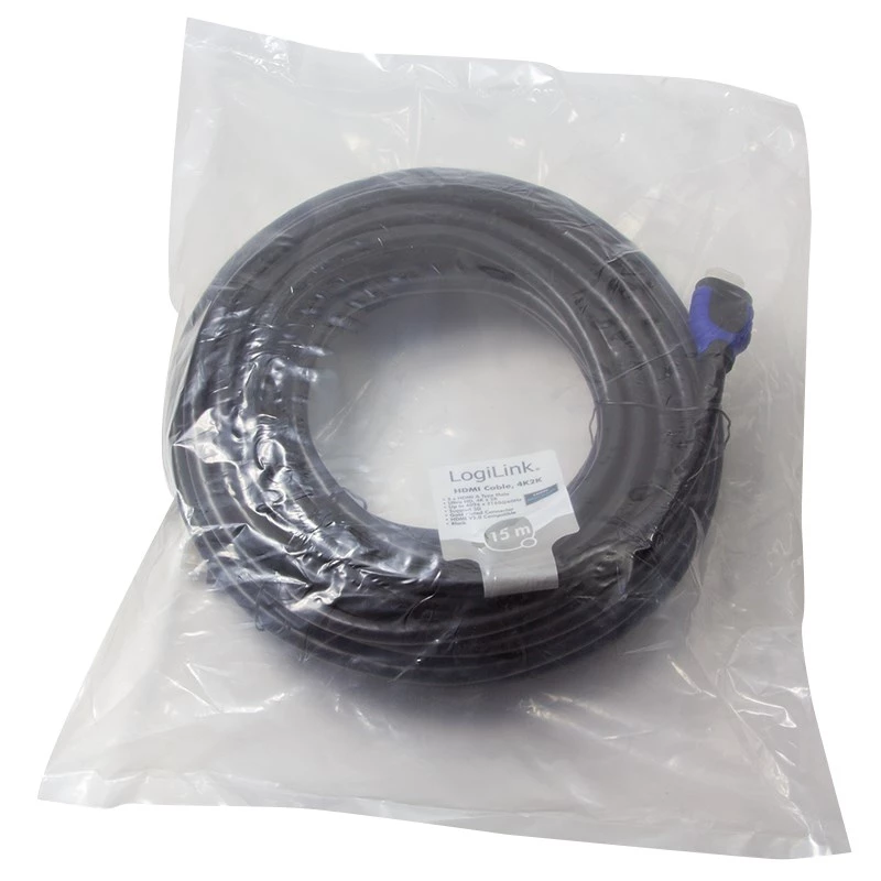 Cable HDMI LogiLink CH0067 15 m HDMI tipo A (estándar) negro