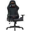 Silla gaming CANYON Irida RGBCH03 RGB negra diseño ergonómico, reposabrazos ajustables, respaldo reclinable