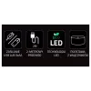 Lámpara de mesa MANTA SNL86PK Style Neon Lights UFO rosa – lámpara de neón decorativa en rosa