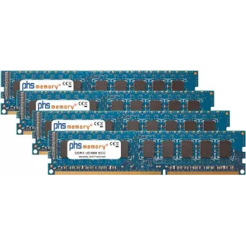 PHS-memory 32GB (4x8GB) Kit memoria RAM para Supermicro H8QGL-iF+ DDR3 UDIMM ECC 1600MHz PC3-12800E (SP160064)