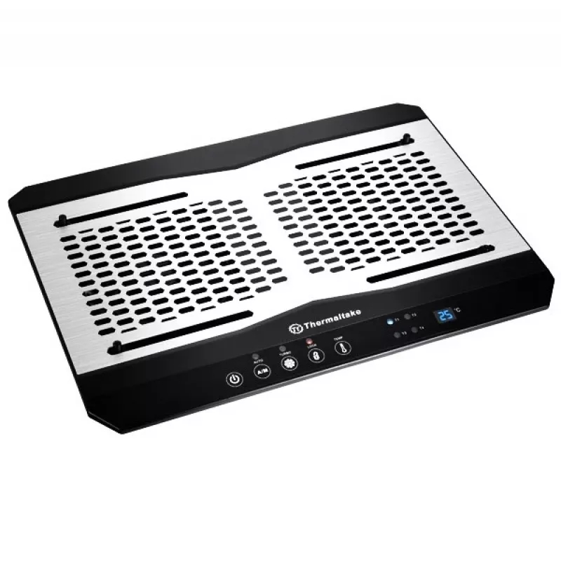 Thermaltake Massive TM Base refrigerante para portátil, 2 ventiladores de 120 mm, CL-N002-PL12BL-A