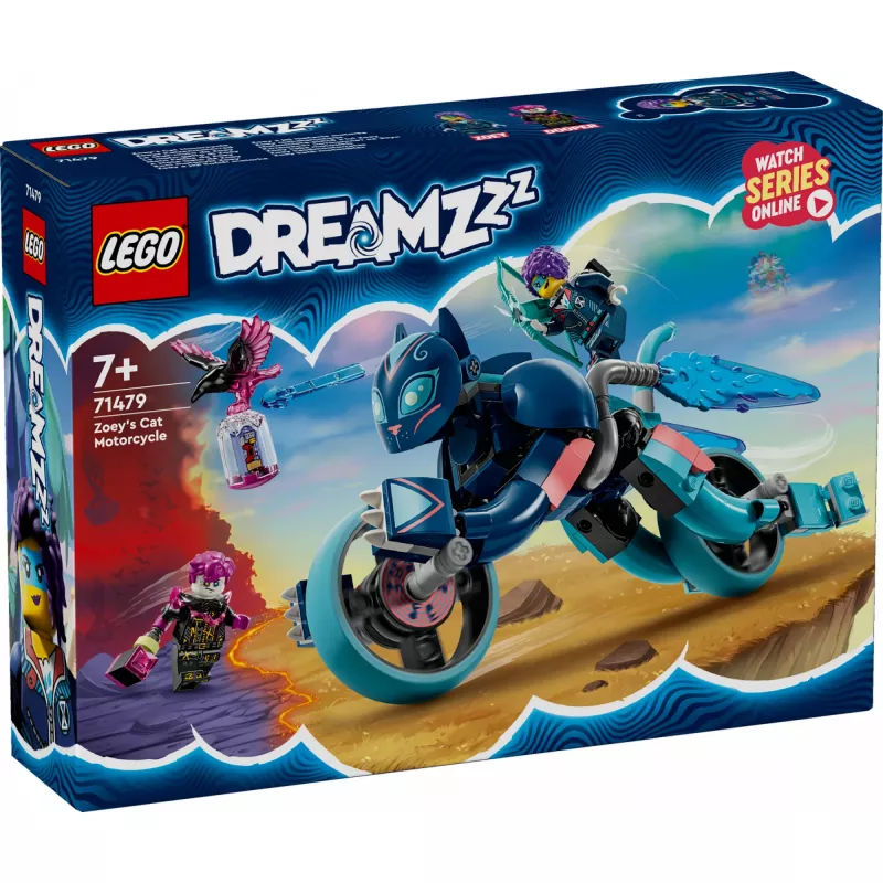 LEGO DREAMZzz Moto Gato de Zoey, juguete de construcción 71479