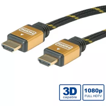 Cable HDMI ROLINE GOLD HDMI M – HDMI M 15 m