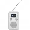 Radio digital TECHNISAT DigitRadio 317 blanca — recepción FM y DAB+, diseño de sobremesa compacto