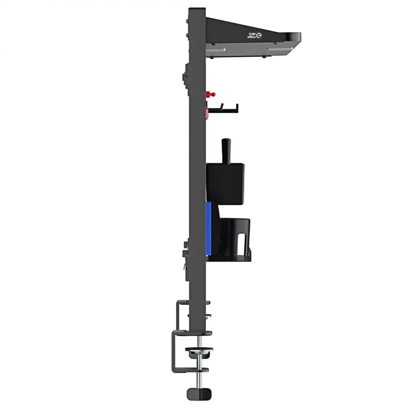 Separador / organizador de escritorio Ergo Office, carga máx. 10 kg, pizarra blanca, ancho 1116 mm, negro, ER-301 B