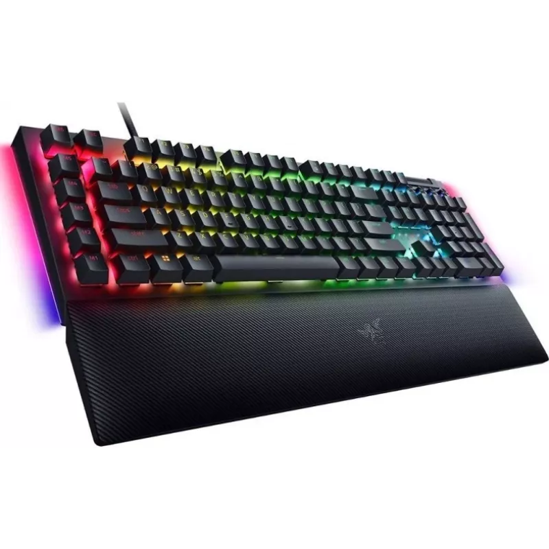 Razer BlackWidow V4 Teclado mecánico para gaming, Green Switch, distribución US, con cable, Negro