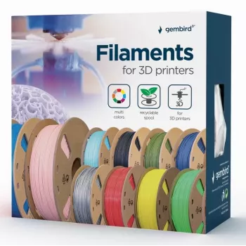 Gembird 3DP-ABS1.75-01-BK Filamento 3D ABS negro 1,4 kg