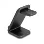 DELOCK 66941 Cargador inalámbrico 3 en 1 para smartphone smartwatch auriculares USB Type-C 15 W interior negro