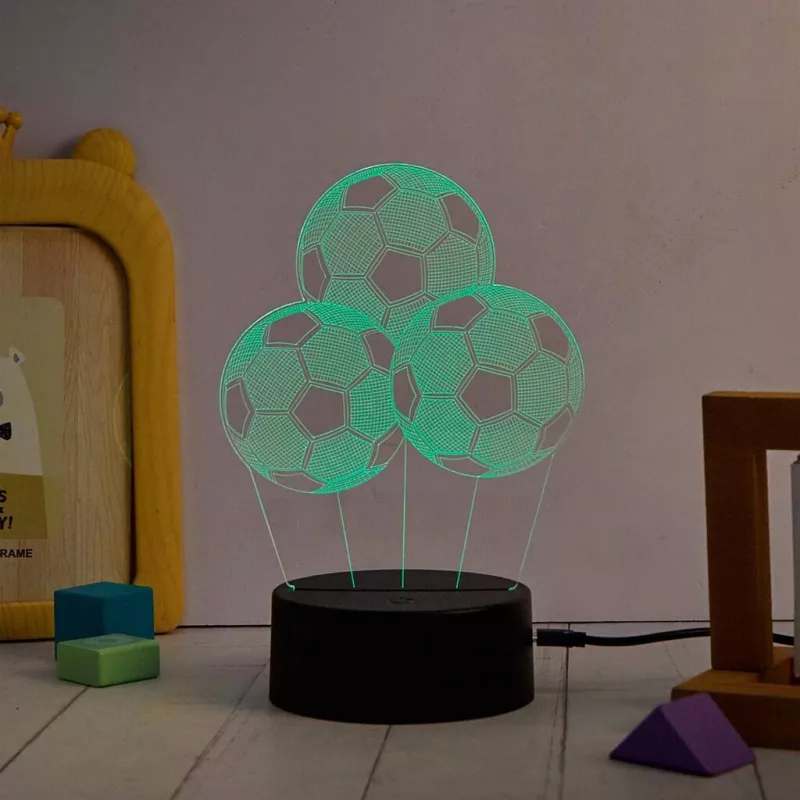 Lámpara de mesa MANTA SNL124RGB esferas de decoración de luz RGB 3D, LED con cambio de color, iluminación decorativa
