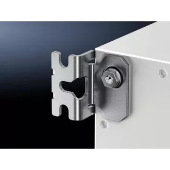 Juego de montaje Rittal AX 2508.020 — acero inoxidable/blanco, compatible con Rittal AX, KX, AX IT, EL (4 uds.)
