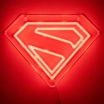 Luz LED de neón para pared Paladone Superman PP14478SMTVN, letrero de pared decorativo