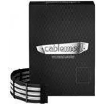 CableMod C-Series PRO ModMesh RM Black Label, RMi & RMx Kit de cables de alimentación, negro/blanco (CM-PCSR-16P3KIT-NKKW-R)