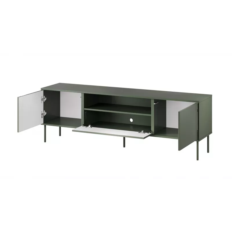 Mueble RTV Cama EF TRESSE 180x40x54.5 verde mate