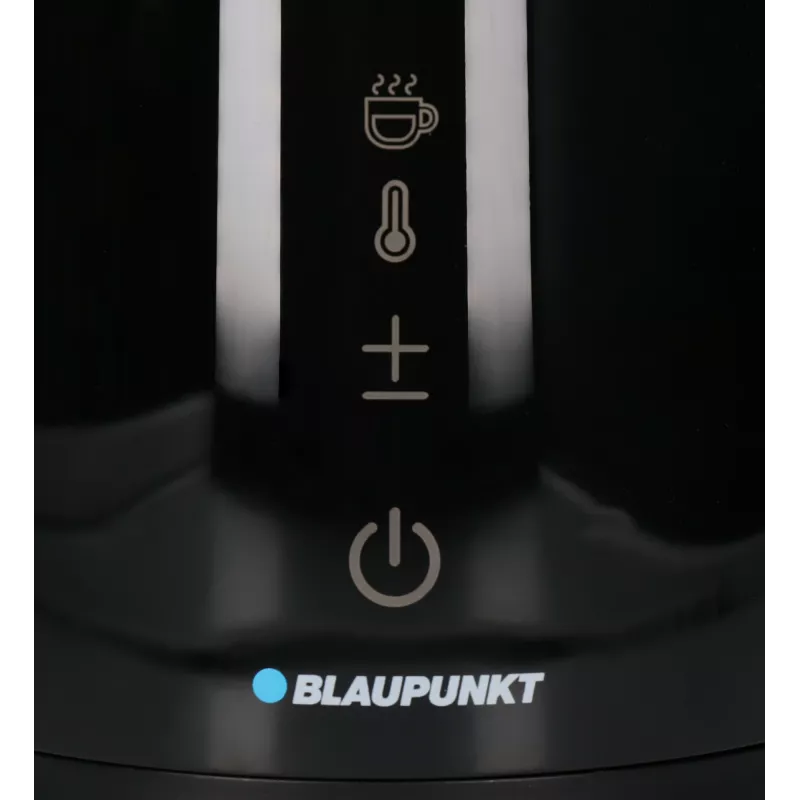 Hervidor eléctrico BLAUPUNKT EKD601, 1,7 L, 2200 W, ajustable 40–100 °C, negro, acero inoxidable