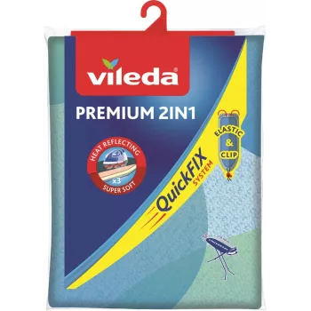 Vileda Premium 2 en 1 funda de tabla de planchar