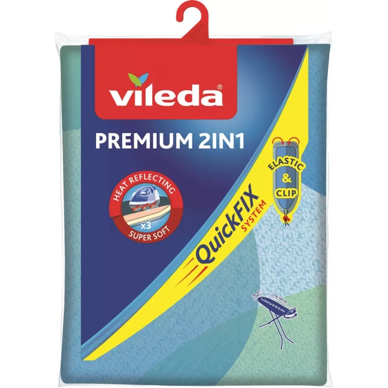 Vileda Premium 2 en 1 funda de tabla de planchar