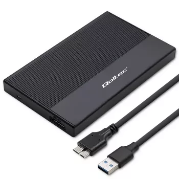 Carcasa para SSD/HDD SATA de 2,5 pulgadas QOLTEC 52277 USB 3.0