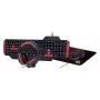 Teclado gaming GEMBIRD GGS-UMG4-02 104 teclas tamaño completo USB QWERTY inglés US con ratón, negro