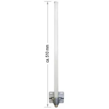 Antena ALLNET 2,4 GHz 8 dBi Omni Exterior N-Tipo-Hembra ANT-24-1T1R-OMNI-8dbi (ANT-24-1T1R-OMNI-8dbi)