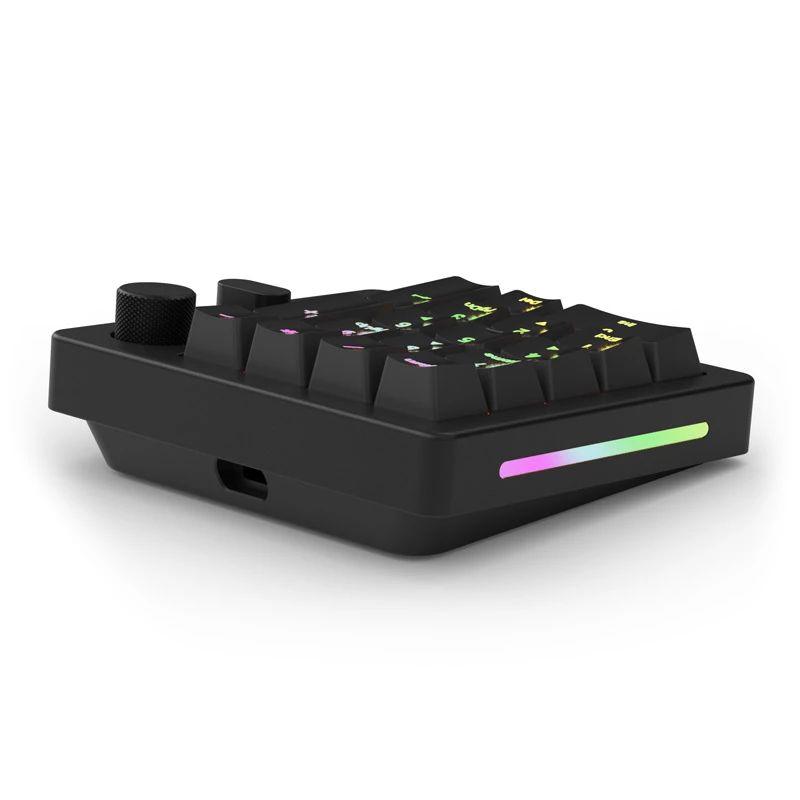 Teclado numérico con cable/inalámbrico Triton Glorious GMMK Wireless Numpad — interruptores mecánicos Fox, negro