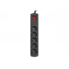 Protector de sobretensión NATEC NSP-1715 negro 5 tomas de CA 5 m