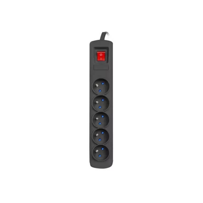 Protector de sobretensión NATEC NSP-1715 negro 5 tomas de CA 5 m