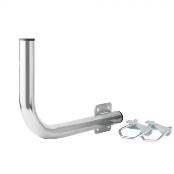 Soporte de balcón izquierdo Extralink B300 con abrazaderas en U M8 acero galvanizado