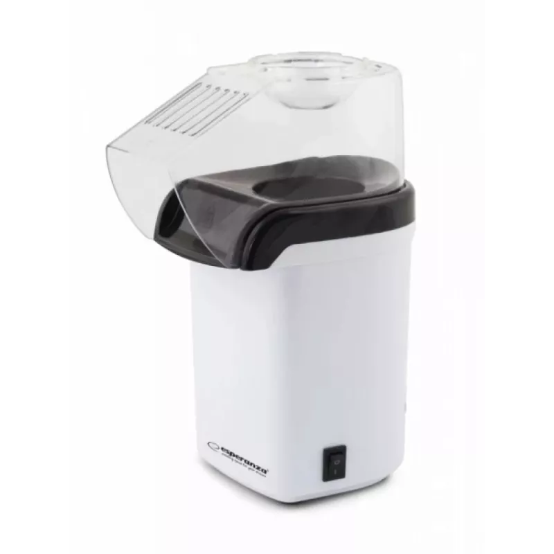 Máquina de palomitas Esperanza EKP005W negra blanca, 0,27 L, 1200 W, aire caliente