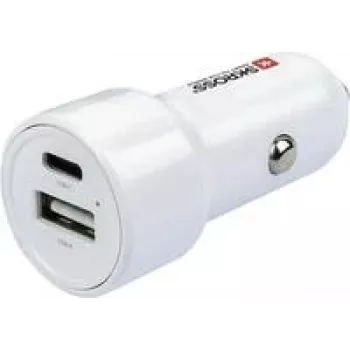 SKROSS Dual Car Charger 65W PD incl. cable USB-C blanco (SKCHCA0365WPDCN)