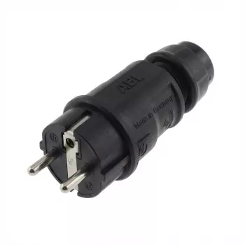 ABL 100000075 conector hembra de alta tecnología, SCHUKO, Elamid, azul, IP20, Type 1580