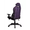 Silla gaming Arozzi Torretta SoftFabric Morado – diseño ergonómico, reposabrazos ajustables, respaldo reclinable