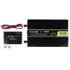 Convertidor de tensión Green Cell INV07, DC 12 V a AC 230 V, 300 W, 50 Hz, conector Type-C, negro
