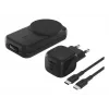 Belkin UltraCharge soporte de carga inalámbrica plegable 3 en 1 Qi2 de 25 W, negro (WIZ036KQBK)