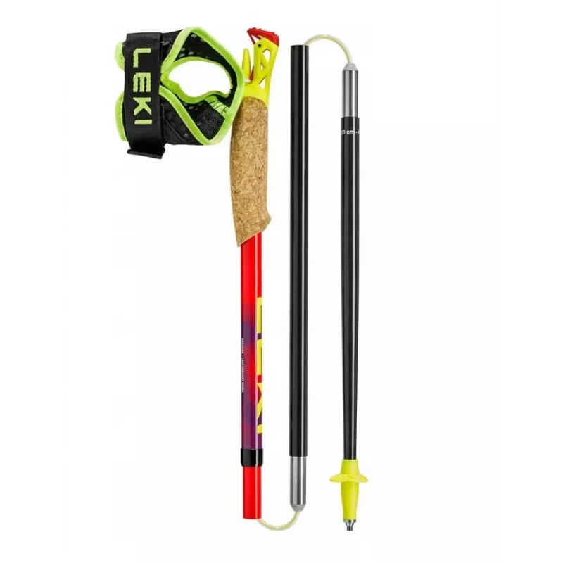 Bastones de trekking Leki TRL Ultratrail FX One 120 cm, rojos