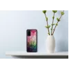 Funda protectora iKins para Samsung Galaxy S20 – estampado de flores acuáticas, negro