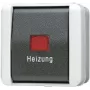 Interruptor eléctrico Jung 806 HW 1P negro - blanco (806HW)