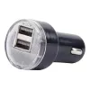 Cargador de coche Gembird EG-U2C2A-CAR-02, entrada 12–24V, salida 5V/2,1A, 2× USB 2.0, negro
