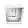 Caja de PC NZXT H7 Flow RGB Midi Tower Blanca — cristal templado, EATX, frontal 3×120mm, USB-C