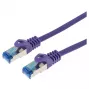 Cable de red LOGON TCR55SS075P Cat5e F/UTP (FTP) lila, 7,5 m, RJ-45–RJ-45